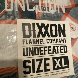 DIXXON FLANNEL CO. - "Undefeated"‎ Miami Dolphins Men's Size XL